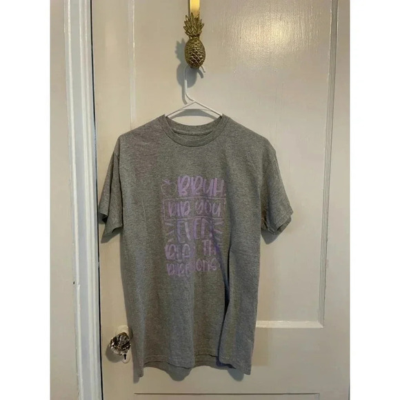 Bruh, Did you Even Read The Directions? Funny School T-Shirt Women's Size Small - Picture 1 of 3